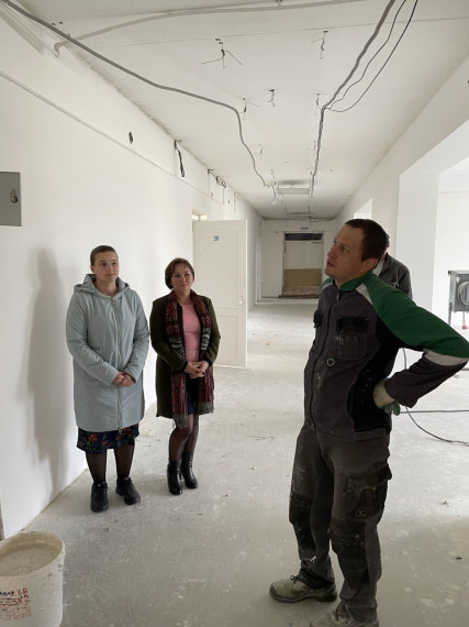 Ремонт школы.