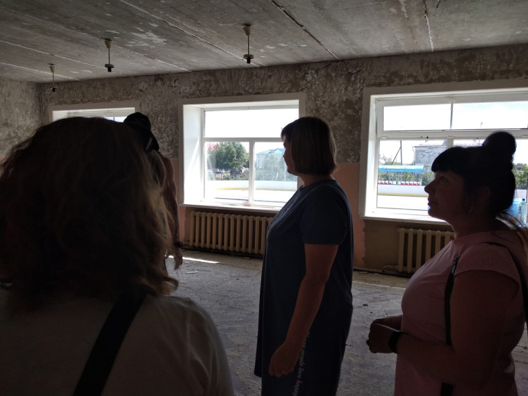 Ремонт школы.