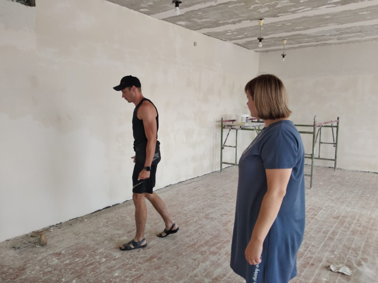 Ремонт школы.