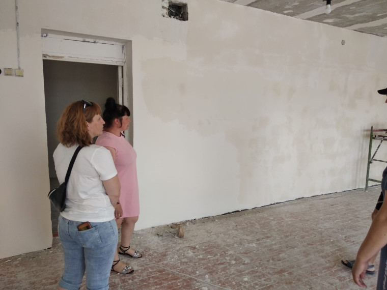 Ремонт школы.