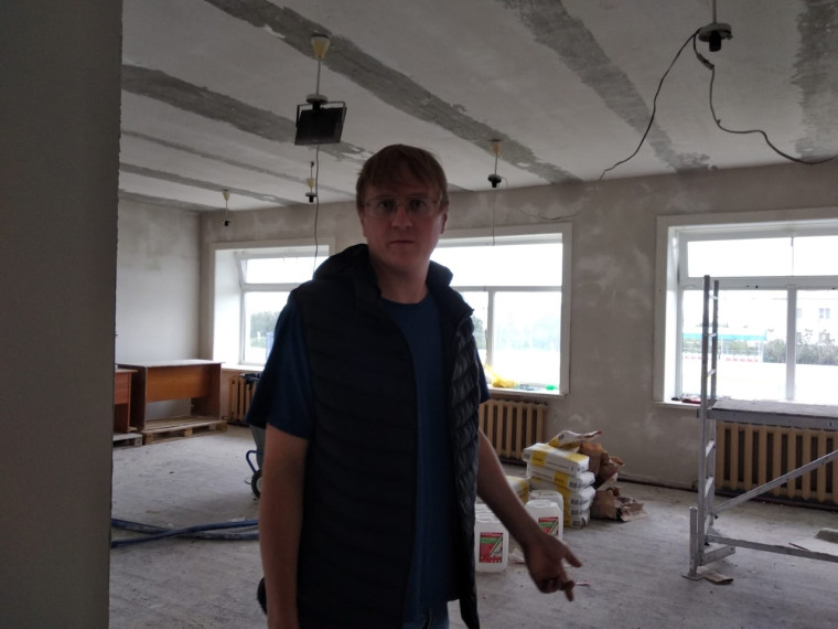 Ремонт школы.