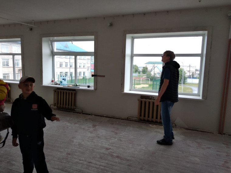 Ремонт школы.