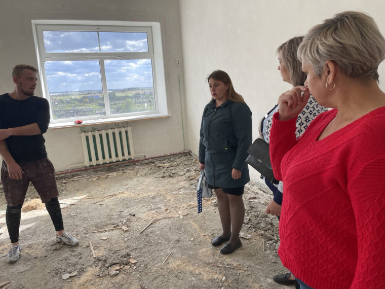 Ремонт школы.