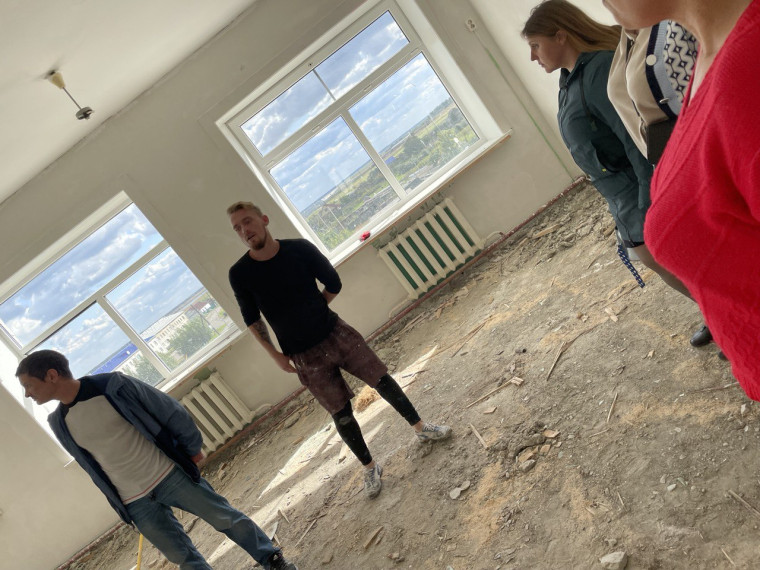 Ремонт школы.