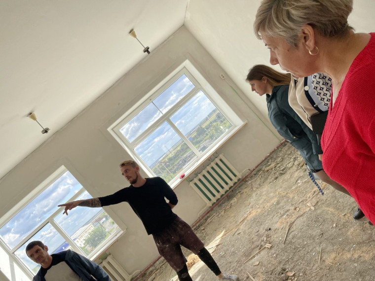 Ремонт школы.