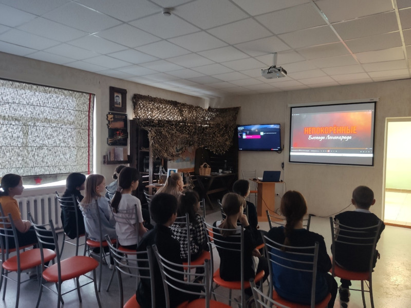 Цикл музейных уроков, посвященных 80-летию полного освобождения Ленинграда от блокады.